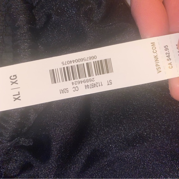 PINK Victoria's Secret Black Swim Bottom - Picture 4 of 7